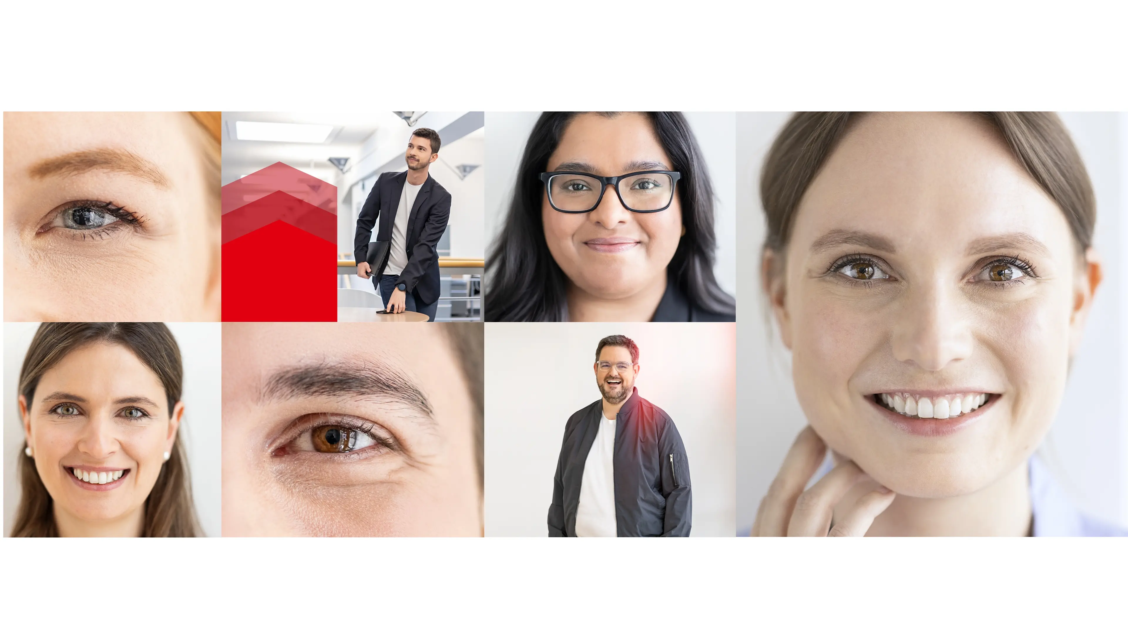Ulike Henkel-ansattportretter samlet i en collage