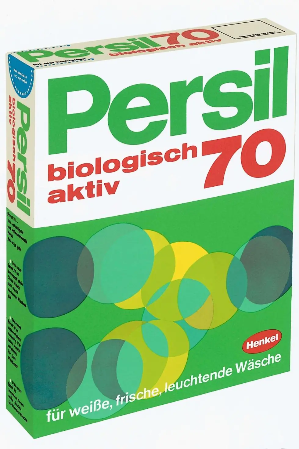 Das Persil „Biologisch Aktiv“ aus dem Jahr 1969 leistete einen wichtigen Beitrag zum Energiesparen beim Waschen